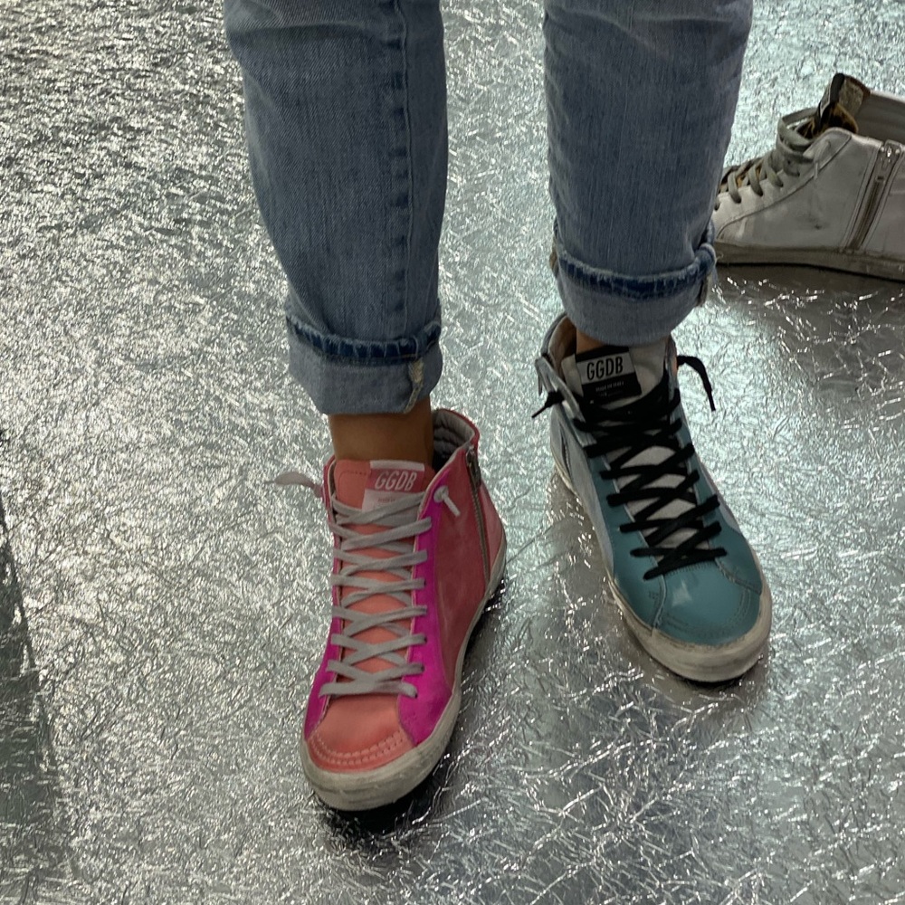 Golden Goose High-Top Authentic Sneakers *Sold selerately